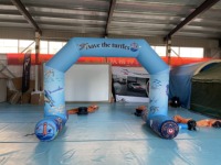 Arche publicitaire gonflable personnalisée en tissu Oxford enduit de PVC pour courses sportives aquatiques – Vente en gros