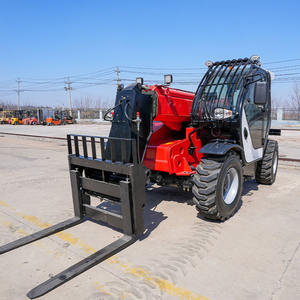 Carretilla elevadora de servicio pesado Tr625 con dirección de cangrejo, tracción en las cuatro ruedas, 2500kg de capacidad, 5900mm de elevación máxima, carretilla elevadora telescópica - Product Image 2