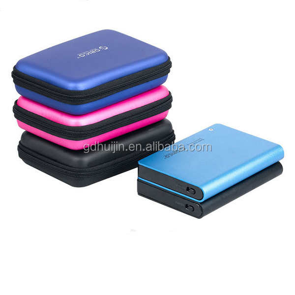 Portable EVA Hard Shell Waterproof Shockproof Protective Case Zipper Closure for Storing Hard Drive Phone Charger Power Bank