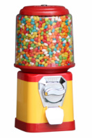 Mini distributeur/distributeur automatique de bonbons à pièces pour collations et gommes avec système de paiement par pièces et jetons