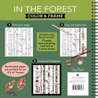 Livre de coloriage sur le thème de la forêt magique séparable en spirale pour enfants, imprimé à la demande, best-seller, pour améliorer la patience