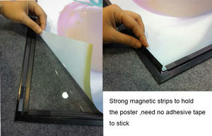 Sur mesure 27x40 Cinéma Magnétique LED Film Affiche Panneau D'affichage Cadre Affichage Lightbox B4 B3 B2 B1 B0 - Product Image 2