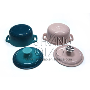 Mini <span class=keywords><strong>cocotte</strong></span> ronde en fonte émaillée avec poignées - Product Image 6