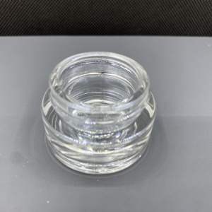 Mini pot en verre transparent de 10 ml avec couvercle sécurité enfant, emballage rond en verre pour le stockage d'huiles médicales et concentrées, capacité de 10 g - Product Image 4