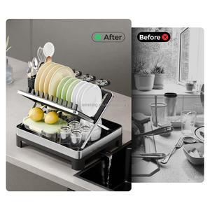 WIREKING X-Shape طريقتان للاستخدام فوق الحوض ، بحامل للساحات - Product Image 4