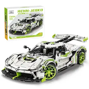 Koenigsegg-Kit de construcción de coche deportivo Jesko, 2021 piezas, coche de carreras, Compatible con vehículo de ciudad, 1:10