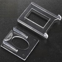Support d'affichage de qualité professionnelle ultra-élevée pour cartes à base transparente, idéal pour la vente au détail