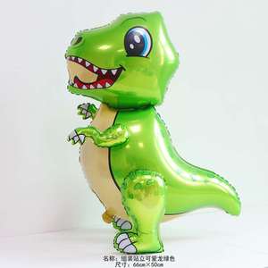 Vendita calda del fumetto assemblato in piedi bella dinosauro festa di compleanno per bambini di favore foil palloncino <span class=keywords><strong>a</strong></span> elio - Product Image 3