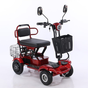 Scooter électrique quatre roues 48V 12Ah pliable pour personnes âgées avec roues en aluminium de 10 pouces et moteur sans balais - Product Image 4