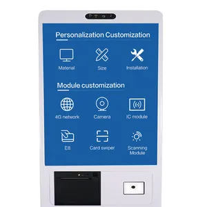 Personalizzazione conveniente Android Windows Self Serve chiosco ristorante Ticket Machine Self Order Kiosk