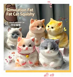 QY <b>Cat</b> Squishy <b>Plush</b> Toy Soft Fidget Stress Relief For Kids Age 2 To 4 Years - Product Image 5