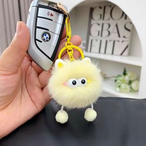 Llavero de peluche de piel sintética de visón <span class=keywords><strong>Kawaii</strong></span> con diseño de <span class=keywords><strong>elfo</strong></span> y duende, con cadena colorida para colgante de mochila de estudiante, juguete - Product Image 5