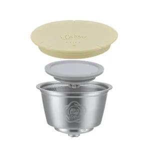 Cápsula de espuma reutilizable de metal inoxidable para máquina de leche <span class=keywords><strong>Dolce</strong></span> <span class=keywords><strong>Gusto</strong></span> para máquina Mini Me, mejora el sabor del café extraído - Product Image 1