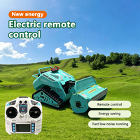 Motoculteur rotatif télécommandé tout-terrain robuste, tondeuse à gazon, machine agricole multifonctionnelle à carburant réglable