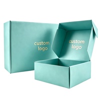 Boîte d'expédition en carton recyclé robuste et gaufré, personnalisable avec logo, pour vêtements, hijabs et foulards