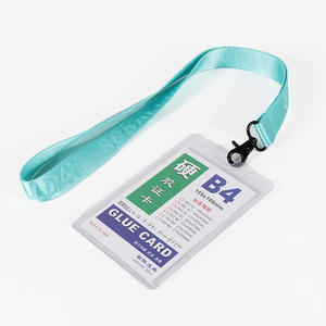 Op maat gemaakte, milieuvriendelijke, duurzame, luxe nylon lanyard met effen kleur, geweven logo, lange nekband, hoge kwaliteit, snelkoppeling voor kaarthouder - Product Image 5