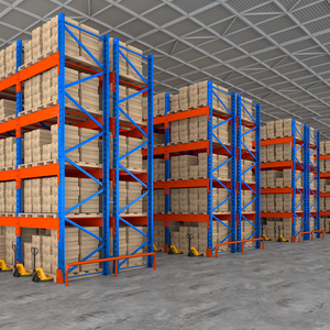 Étagères de stockage en acier léger pour mezzanine - Étagères d'entrepôt durables, anti-rouille et pliables - Product Image 3