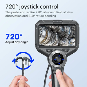 S50 6mm 1m Alta Resolução Analógica Borescope Câmera Portátil 4-Way Articulando Endoscópio CMOS 720 Inspeção de Vídeo Bore Scope - Product Image 5