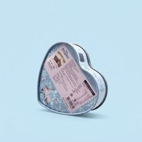 Boîte en fer blanc de luxe en forme de cœur de qualité alimentaire pour chocolats, biscuits, bonbons, gâteaux, aliments pour animaux de compagnie - Édition Saint-Valentin