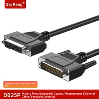 Cable de Extensión Personalizado de Cobre Puro DB25, Cable de Transferencia de Datos de 25 Pines Macho a Hembra para Impresora de Computadora