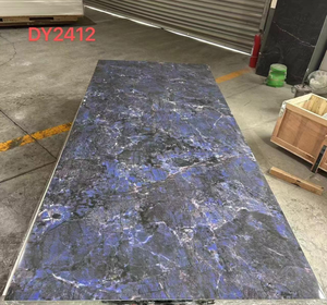Hot Selling PVC Marble <strong>Sheet</strong> Wall Panels 1220*2440mm UV Board <strong>Plastic</strong> Composite <strong>Cladding</strong> for Interior Custom Cutting Service - Product Image 3