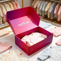 Ensemble personnalisé pour nouveau-né, chaussettes en coton, boîte cadeau, emballage en carton ondulé, boîte de vêtements pour bébé
