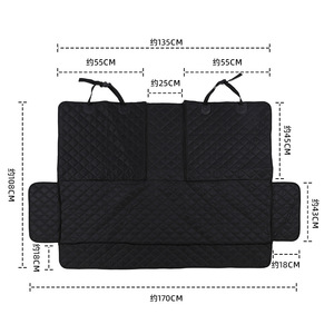 Pet Backseat Cover Universal Waterproof Stain Resistant Clip On Rectangle <b>Storage</b> Tray Pad For Car <b>Seats</b> - Product Image 5