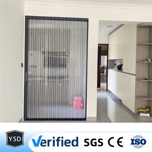 <span class=keywords><strong>Porte</strong></span> pliante sans rail pour PC, coupe-vent et finition élégante, design moderne pour applications extérieures (patio, supermarché, hôpital) - Product Image 1