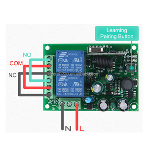 Bộ Thu Công Tắc Điều Khiển Từ Xa Không Dây RF <span class=keywords><strong>2</strong></span> Rơle Kênh 433MHz AC 220V 2CH Cho Điều Khiển Từ Xa Nhà Để Xe Và Công Tắc Đèn Từ Xa - Product Image 3