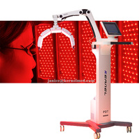 Appareil de photothérapie médicale à LED 1820 LED, lumière rouge, bleue et NIR PDT, 5 panneaux, système de photothérapie LED de qualité clinique 7000A