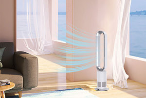 Ventilateur électrique sans pales TP-12PLUS avec télécommande, oscillation à 80° et économie d'énergie pour la maison, le bureau et l'usage domestique - Product Image 4