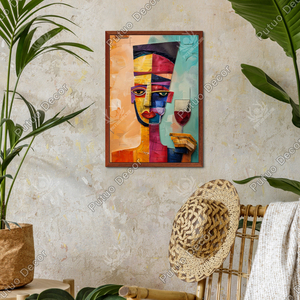 งานศิลปะติดผนังไม้ลายเสือแบบแอฟริกัน แผ่น<span class=keywords><strong>ไม้</strong></span>ตกแต่งผนังสไตล์เรียบง่ายสำหรับตกแต่งบ้าน - Product Image 3