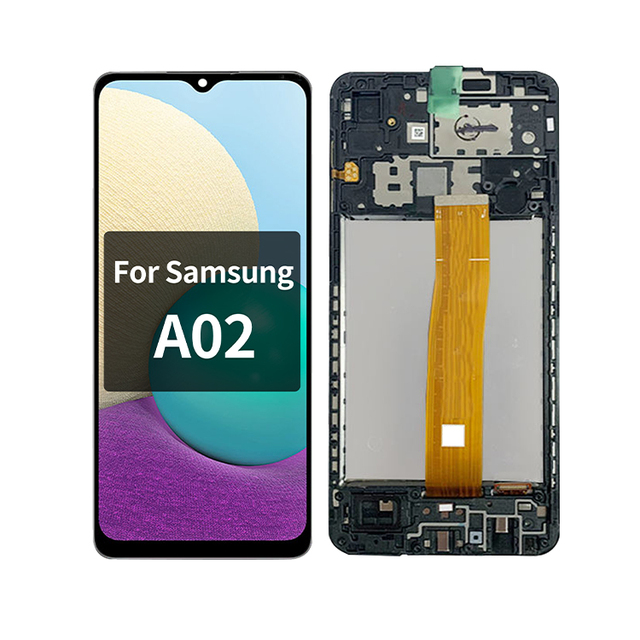 For Samsung A02s HD+ LCD Display Assembly 6.5 Inches Touch Screen High Quality Mobile Phone Replacement 1 Year Warranty