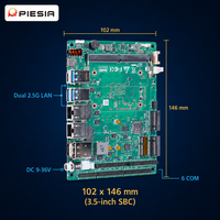 Carte mère industrielle 3,5 pouces multi-affichage HD DP Type-C intégrée Wildcat Lake DDR5 6 ports COM OEM ODM