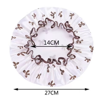 Bonnet de douche imperméable double couche en PE réutilisable pour femmes, protection anti-huile pour cheveux, bonnet épais pour la cuisine