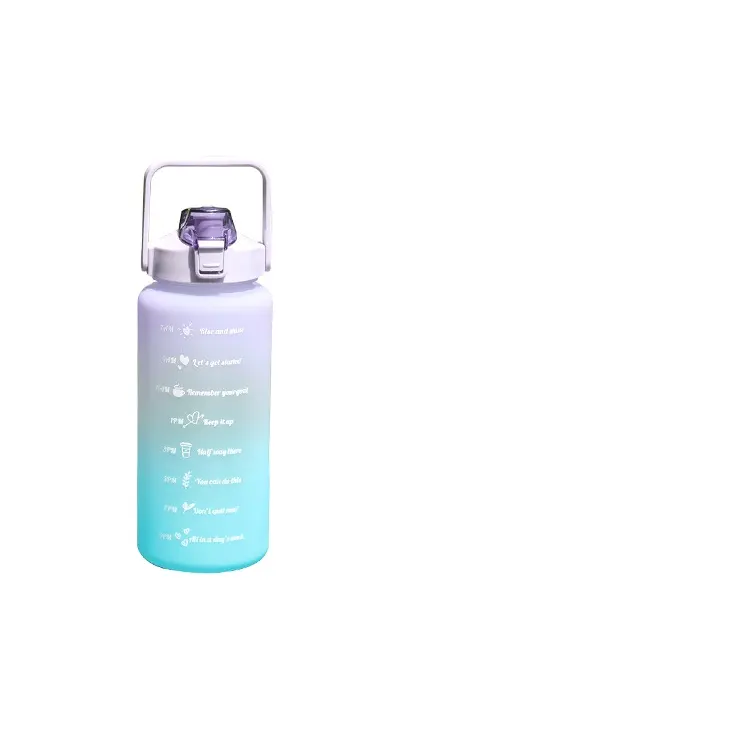 Мотивационная пластиковая бутылка для воды 32 унции с маркером времени, соломинка для фитнеса, спортзала, 1000 мл