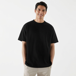 Men's Cotton Oversized Graphic T Shirt Custom Graffiti Print Loose Fit Crew Neck Casual Streetwear Wholesale - Product Image 1