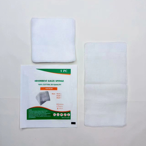 Compresas de Gasa Estériles 100% Algodón, Almohadillas de Gasa de Alta Calidad 100% Algodón Puro <span class=keywords><strong>para</strong></span> Cuidado de <span class=keywords><strong>Heridas</strong></span> - Product Image 1