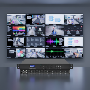 Conmutador de Matriz 4K30 8 Entradas 16 Salidas Personalizado, <span class=keywords><strong>Precio</strong></span> de Fábrica, Conmutador de Matriz 8x16 con HDCP 1.4 y Interfaz Web - Product Image 2