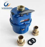 Compteur d'eau volumétrique à piston rotatif DN15, corps en laiton, IP68, personnalisable OEM, certifié ISO4064