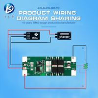 Carte de protection de batterie Li-Ion personnalisée KLS KLS-008, équilibreur actif, noyau métallique, FR-4 PCBA, BMS intelligent Lifepo4 3S 7A pour