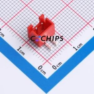 WAFER-XH2.54-2PWZ-R62 Wire-to-Board Pin Header Bent Lead Through Hole,P=2.54mm Connector 1x2P 2.5mm Right Angle Insert XH - Product Image 1