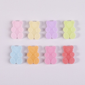 만화 젤리 거미 곰 DIY 전화 케이스 헤어 컵 스티커 플라스틱 느슨한 구슬 만들기 보석에 대한 다채로운 수지 액세서리 - Product Image 4