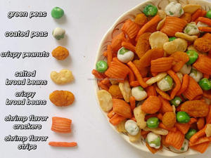 Bánh quy đậu phộng Hỗn Hợp Hàn Quốc <span class=keywords><strong>Snack</strong></span> Đồ ăn nhẹ Châu Á hương vị mặn rộng đậu Hà Lan tráng - Product Image 3