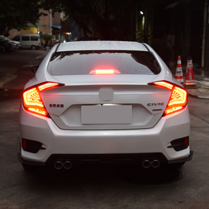สำหรับรถยนต์ฮอนด้า ซีวิค X รุ่นที่ 10 FC FK7 FK8 ปี 2016-2021 ชุดไฟท้ายรถยนต์แบบ LED 100W ไฟเบรกแบบไดนามิก สภาพใหม่ อุปกรณ์เสริมรถยนต์ - Product Image 6