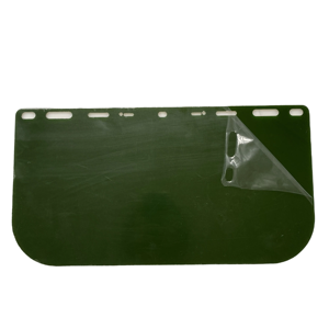 CE EN166 ANSI Z87.1 Zertifizierter Grüner PETG Visier-Schutzbrillenaufsatz Helm-Gesichtsschutz Ersatzvisier PLASTICOOP G2000G 100 Stück/Karton - Product Image 2