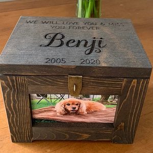 Customizable Modern Solid Wood Pet <strong>Urn</strong> High-End MDF Casket Memorial Cremation Ash <strong>Urn</strong> for <strong>Cats</strong> Humans Logo Options Custom Sizes - Product Image 4