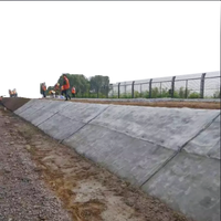 Couverture en ciment facile à installer, tissu imprégné de béton résistant aux intempéries pour les pentes des voies ferrées et routières