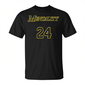 T-shirt Mentality 24, design de motivation pour le basketball, vêtements noirs pour hommes - Product Image 2