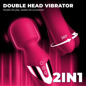 Doppelkopf vibrierender AV-Zauberstab für Frauen Masturbation massage Klitoris G-Punkt Stimulus Sexspielzeug - Product Image 5